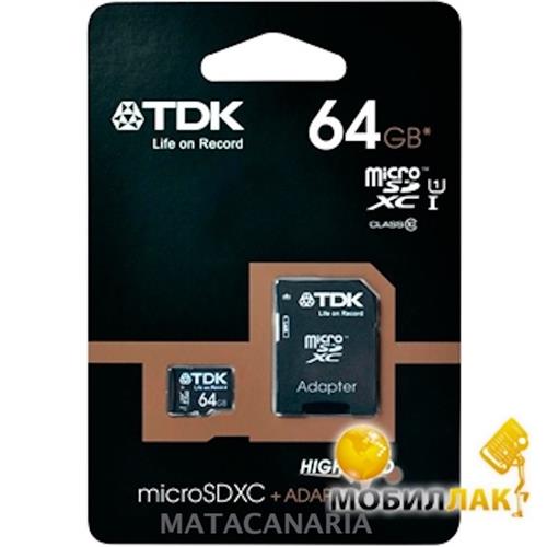 Tdk Micro Sdxc 64Gb C10