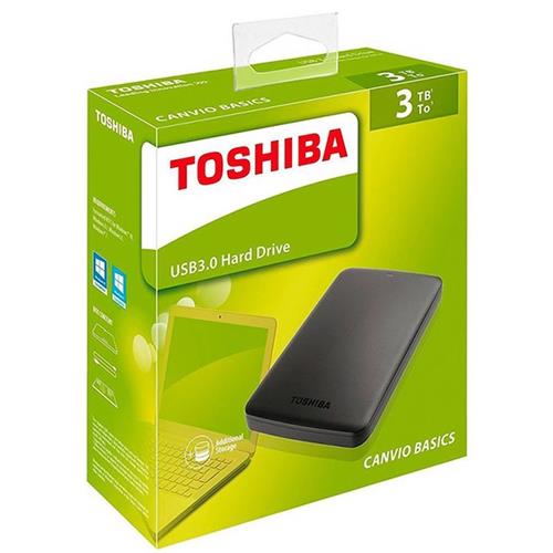 Hdd Toshiba 3 Tb Usb 3.0 Canvio Basic