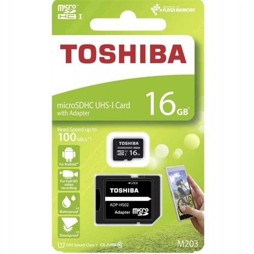 Mem. Micro Sdhc 16Gb Class10 Toshiba 100Mb/S Uhs-I