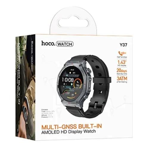 Hoco Y37 Smartwatch con GPS, Pantalla Amoled y Llamadas Bluetooth