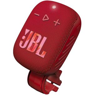 Jbl Wind 3S Altavoz Bluetooth Portátil con Soporte para Manillar Rojo