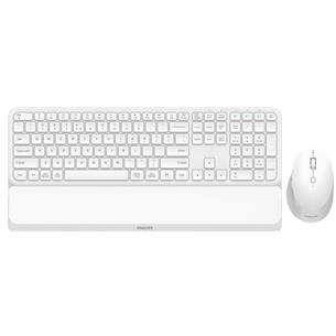 Philips SPT6607W Combo Inalámbrico Teclado+ Ratón Reposamuñecas Blanco 2