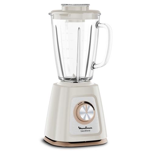 Moulinex LM430A10 Batidora de Vaso de Cristal 800W 1.75L Picahielo