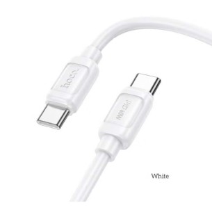 Cable USB-C a USB-C Hoco X115 60W 1 Metro Blanco 2