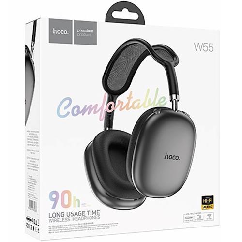Hoco W55 Auriculares Bluetooth con Lector Micro SD Gris Espacial