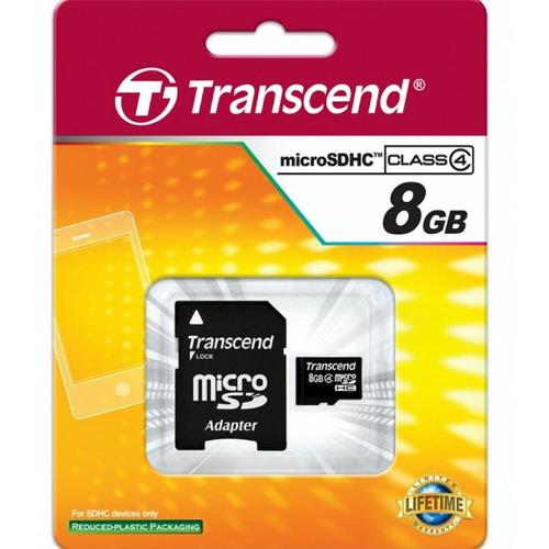 Transcend Micro Sdhc 8Gb Class4