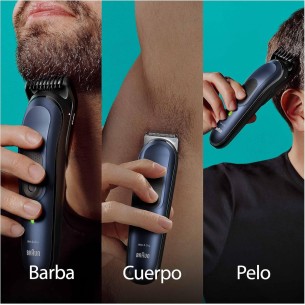 Braun MGK7410 Recortadora Kit 10 en 1 Barba, Cabello y Cuerpo 2
