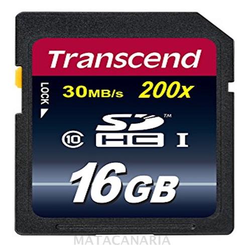 Transcend Sdhc 16Gb 30Mb Class10
