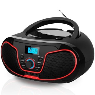 Daewoo DW3013 Radio CD, Bluetooth ,USB,  Ecualizador Rojo 2
