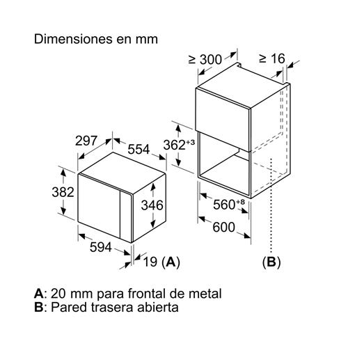 Siemens BE525LMB1 Microondas 20L