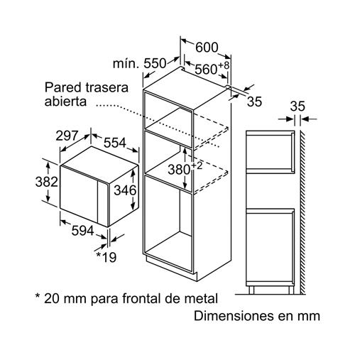 Siemens BE525LMB1 Microondas 20L