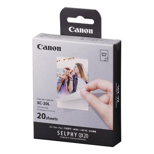 Canon XC-20L Papel Fotográfico para QX20 Pack 20 Pegatinas
