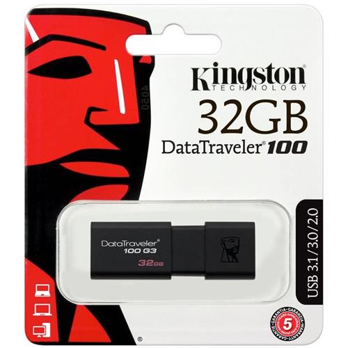 Mem. Usb 32Gb 3.0 Kingston Dt100