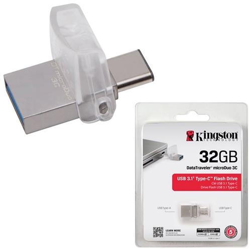 Memoria  Usb Otg 32Gb 3.1 Kingston Microduo 3C Type-C
