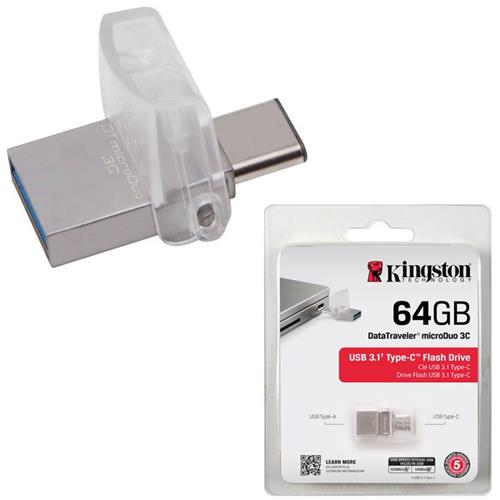Memoria Usb Otg 64Gb 3.2 Kingston Microduo 3C Type-C