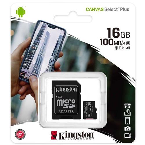 Memoria Micro Sdhc 16Gb Class 10 Kingston 100 Mb/S Uhs-I