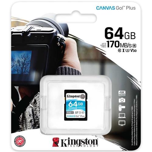 Memoria Sdxc 64Gb Class 10 Kingston 170 Mb/S Uhs-I U3