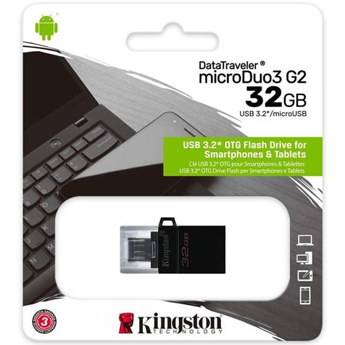 Memoria Usb Otg 32Gb 3.2 Kingston Microduo G2 Micro Usb