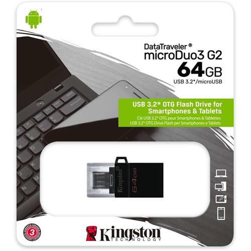 Memoria Usb Otg 64Gb 3.2 Kingston Microduo G2 Micro Usb