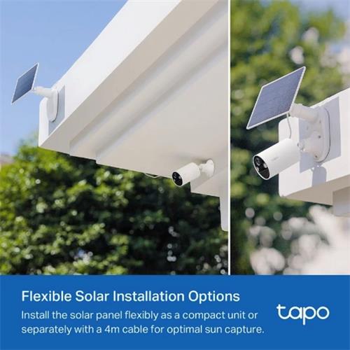 Tp-Link Tapo TC82 Kit Cámara de Seguridad Wi-Fi Alimentada por Energía Solar