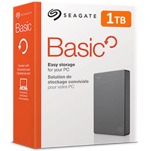 DISCO DURO EXTERNO SEAGATE 1 TB USB 3.0 BASIC 2.5 BLACK