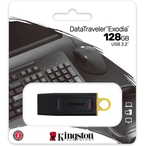 Mem. USB 128GB 3.2 Kingston Datatraveler Exodia