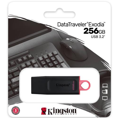 Mem. USB 256GB 3.2 Kingston Datatraveler Exodia