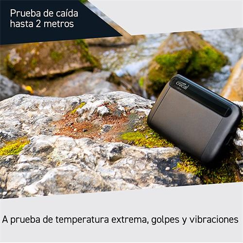 Disco duro SSD Externo Crucial X8 1TB USB-C 1050mb/s USB 3.2
