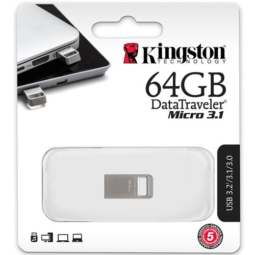 Mem. USB 64GB Kingston DataTraveler Micro 3.1