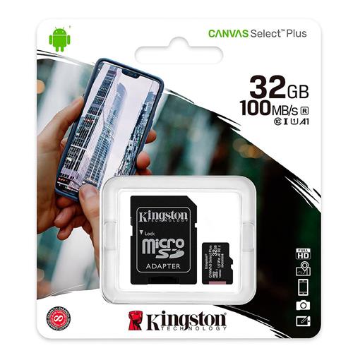 Memoria SDXC 32GB Class 10 Kingston 100 MB/S UHS-I