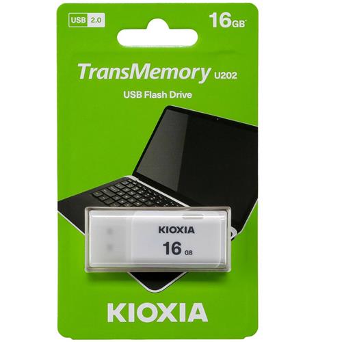 Memoria USB 16GB Kioxia USB 2.0 16GB U202 Blanco