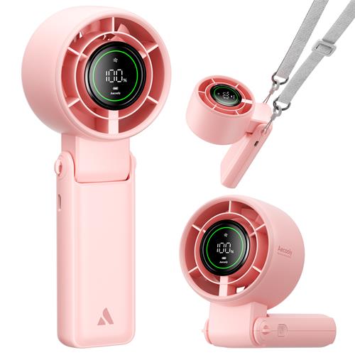 Aecooly PB02-A Ventilador de Mano Plegable Rosa