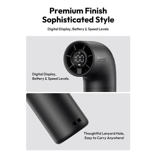 Aecooly PH02-A Ventilador de Mano Alta Velocidad Negro