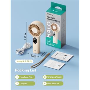 Aecooly PE01 Mini Ventilador Recargable Beige 2