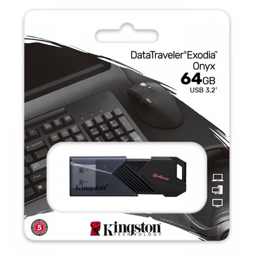Mem. USB 64GB 3.2 Kingston Datatraveler Exodia Onyx