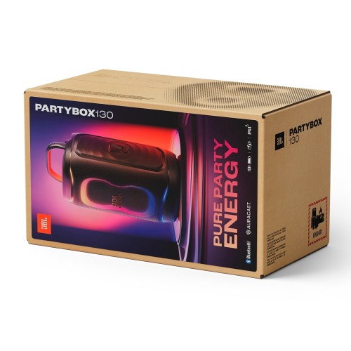 JBL PartyBox 130 Altavoz Portátil para Fiestas 200W Con Batería Negro