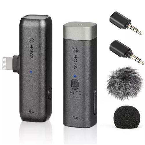 BOYA BY-WM3U 2.4GHz Sistema de micrófono inalámbrico con receptor USB-C