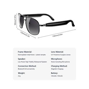 Blackview D1 Pro Gafas con Sonido Estéreo y Bluetooth 2