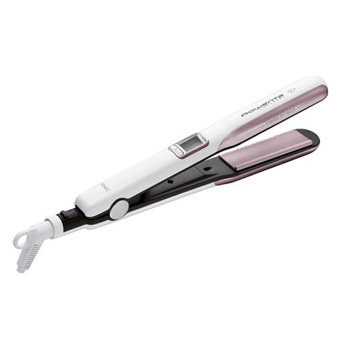 Rowenta Premium Care Liss & Curl SF7660 - Plancha de pelo alisadora y rizadora, Keratin