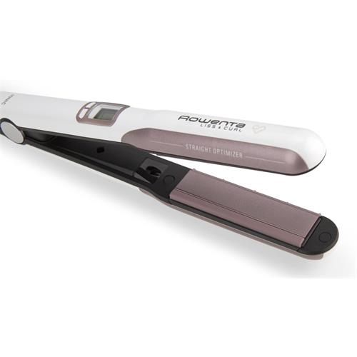 Rowenta Premium Care Liss & Curl SF7660 - Plancha de pelo alisadora y rizadora, Keratin