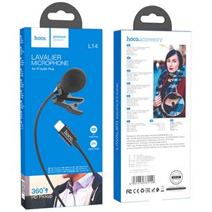Hoco L14 Micrófono Lavalier 360º con clavija Lightning certificada 2