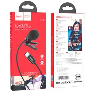 Hoco L14 Micrófono Lavalier 360º con clavija USB-C certificada 2