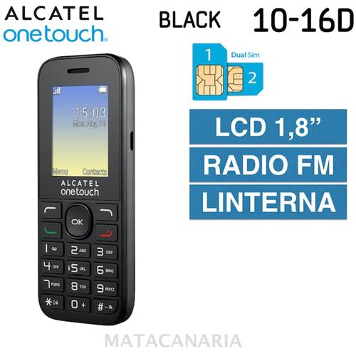 Alcatel 1016D Ds Black