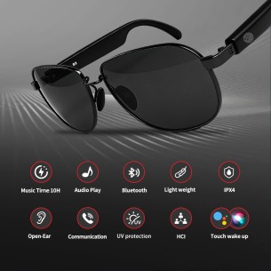 Bomanlon BL-02 Gafas de Sol con Bluetooth para Audio y Llamadas 2