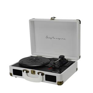Prixton VC400 Tocadiscos Maletín con Grabación a USB, y Salids Aux y RCA Blanco 2