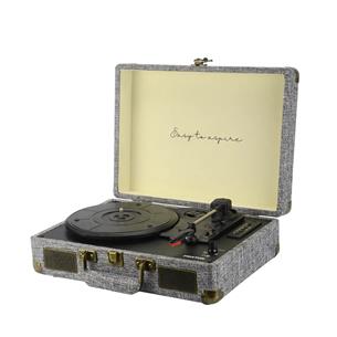Prixton VC400 Tocadiscos Maletín con Grabación a USB, y Salids Aux y RCA Fabric 2