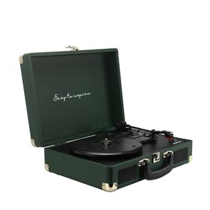 Prixton VC400 Tocadiscos Maletín con Grabación a USB, y Salids Aux y RCA Verde 2