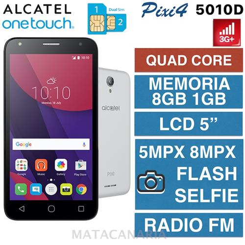 Alcatel 5010D Pixi 4 (5) 3G Ds White