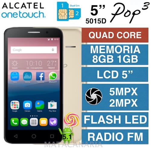Alcatel 5015D Pop3 (5) Gold