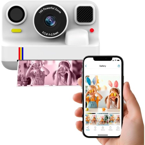 Prixton Cámara Instantánea de papel Térmico con Pantalla y Bluetooth
